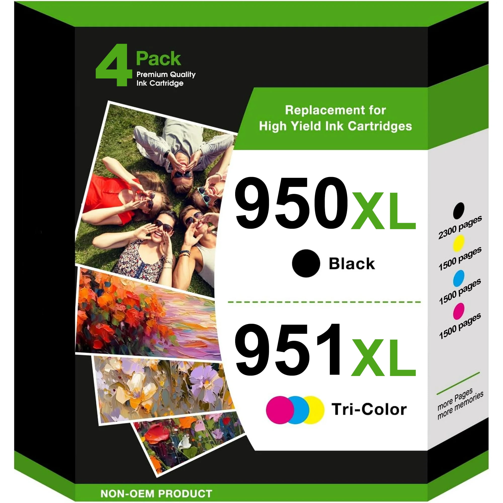 950XL and 951XL Ink Cartridges Compatible for HP 950 and 951 Ink ...