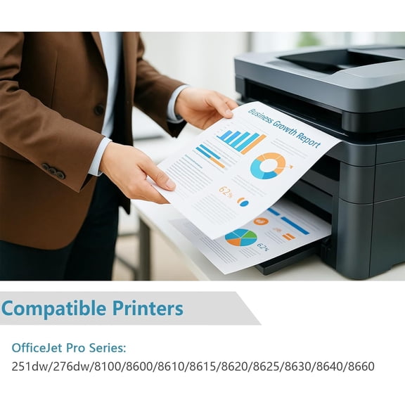 950XL Black Ink Cartridges Replacement for  950 XL Compatible for HP950 HP950XL Work with OfficeJet Pro 8600, 8610, 8615, 8620, 8625, 8630, 8640, 8660, 8100, 8110 Printers (Black, 2-Pack)