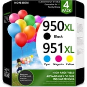 950XL and 951XL Ink Cartridges Compatible for 951 Ink 950 Ink Cartridges OfficeJet Pro 8600 8610 251dw Printer