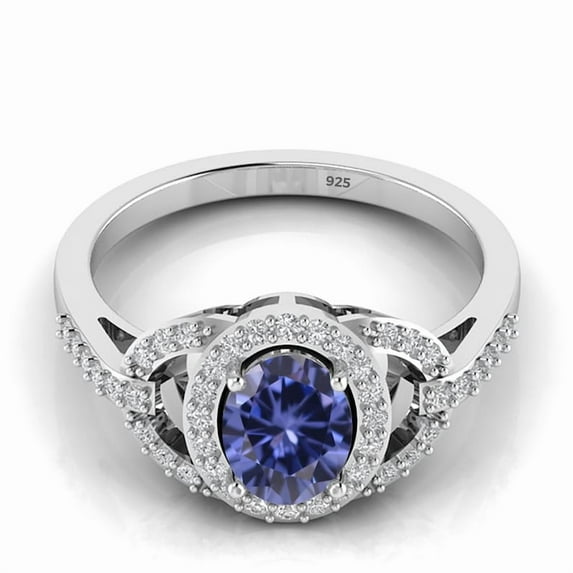 951 Sterling Solid Silver Ring, CZ Color Gemstone Ring, Designer CZ Ring, Jewelry For Bridesmaid, Silver Jewelry, 6x8 MM Oval Shape Ring,