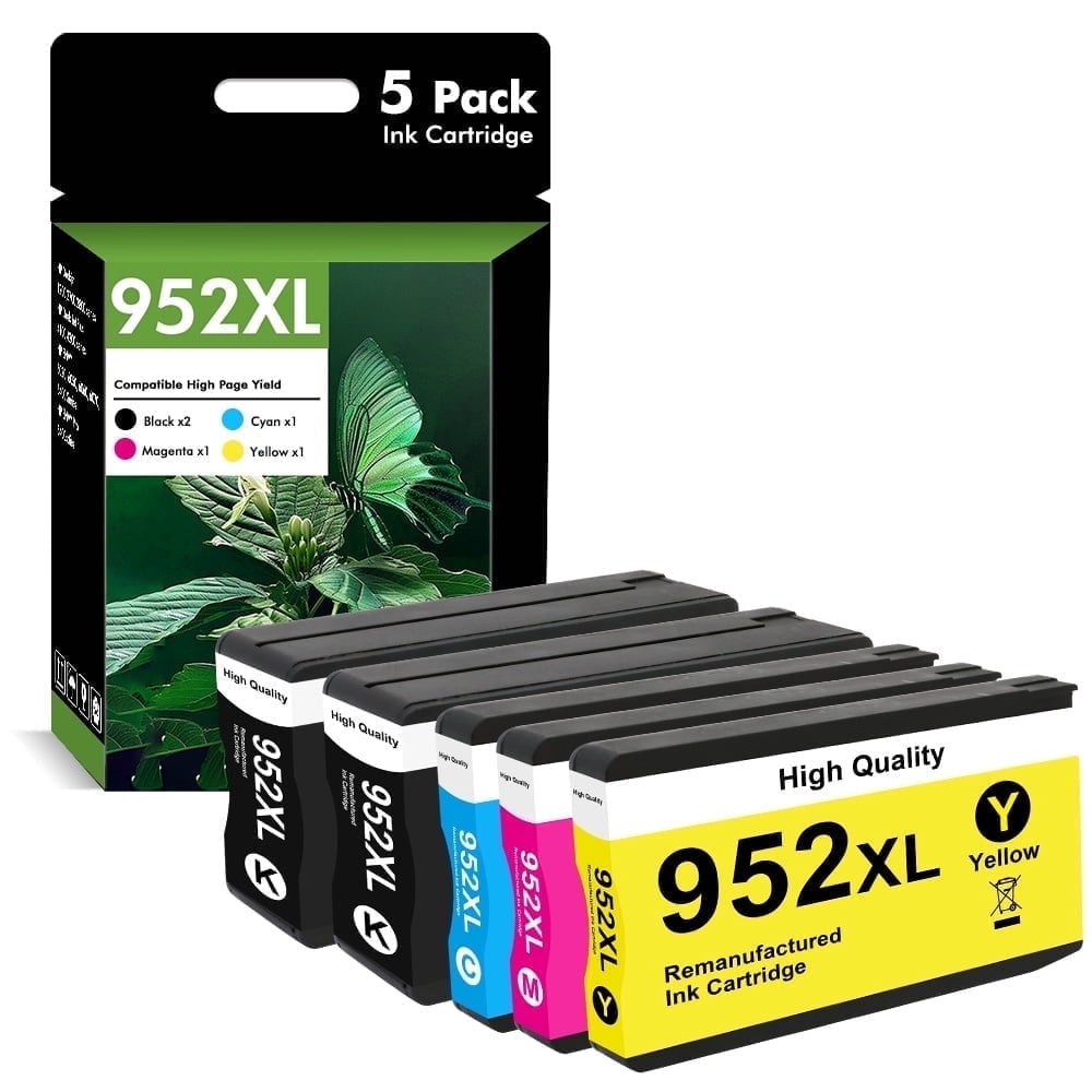 952 952XL Ink Cartridges Compatible for HP 952XL 952 5 Pack for ...