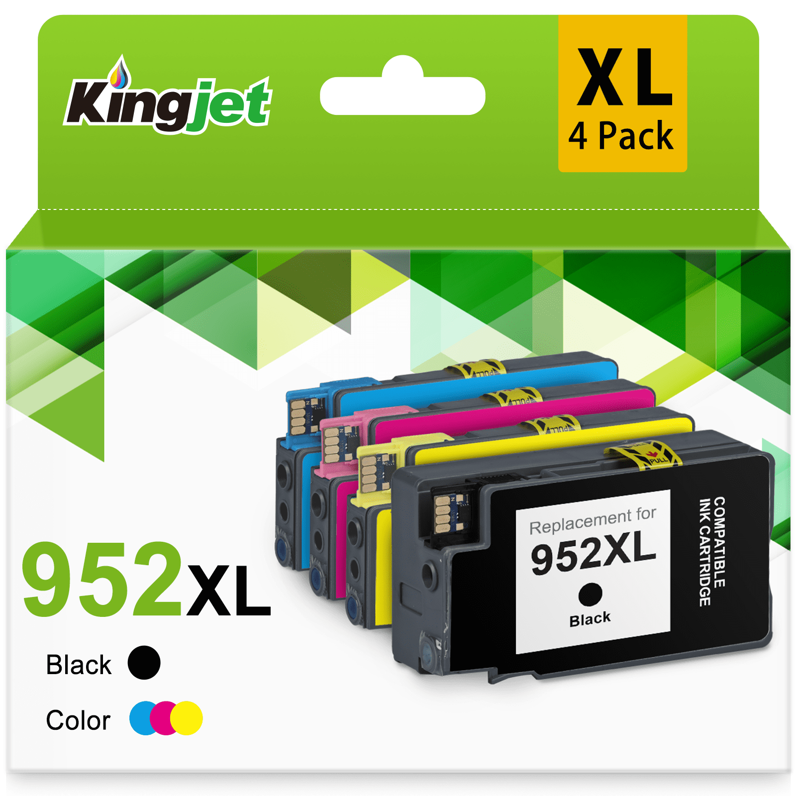 952 Ink Compatible for HP 952 952XL Ink Cartridges Combo Pack for OfficeJet Pro 8710 8720 7740