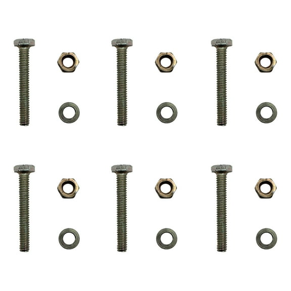 Qty 6: Shear Pin with Nut & Spacer Fits AYP Replaces 9524MA