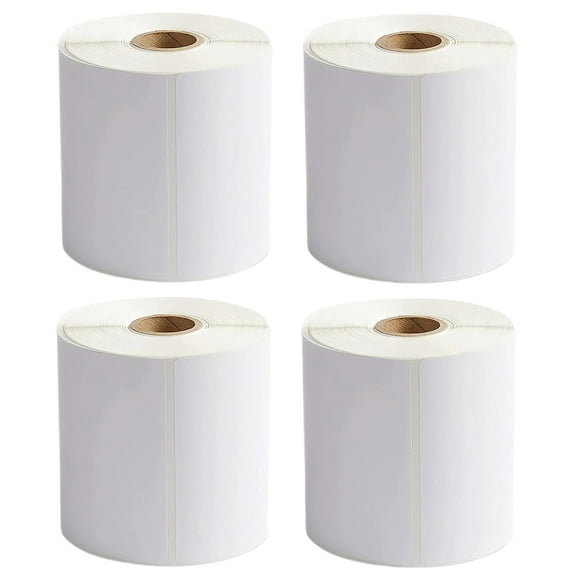 9527 Product 4x6 Thermal Shipping Labels, 250 Labels per Roll, 1000 Labels (White)