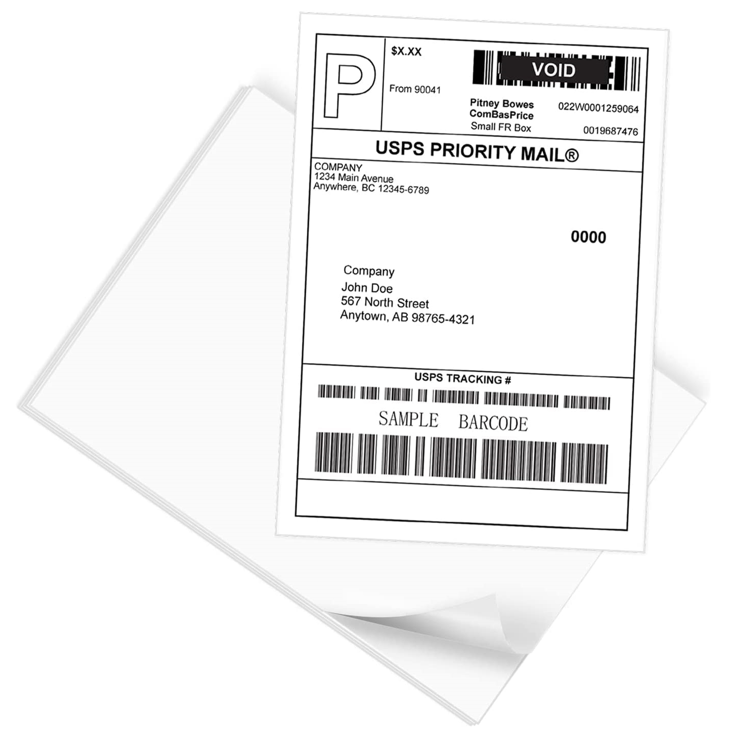 Universal Inkjet Avery 5167 Labels Compatibles, Also for 5267, 5667, 8167 (50 Sheets, 4000