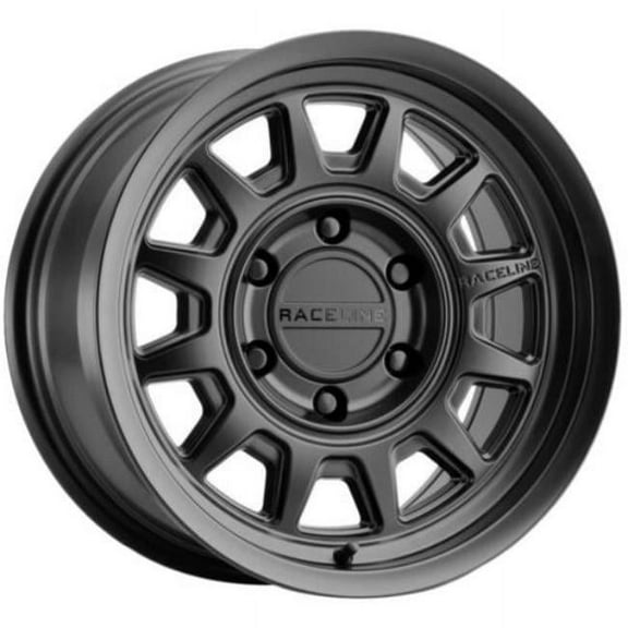 9527905012 17 x 9 in. 5 x 127 mm Bolt Pattern -12 Offset Aero Wheel, Matte Black