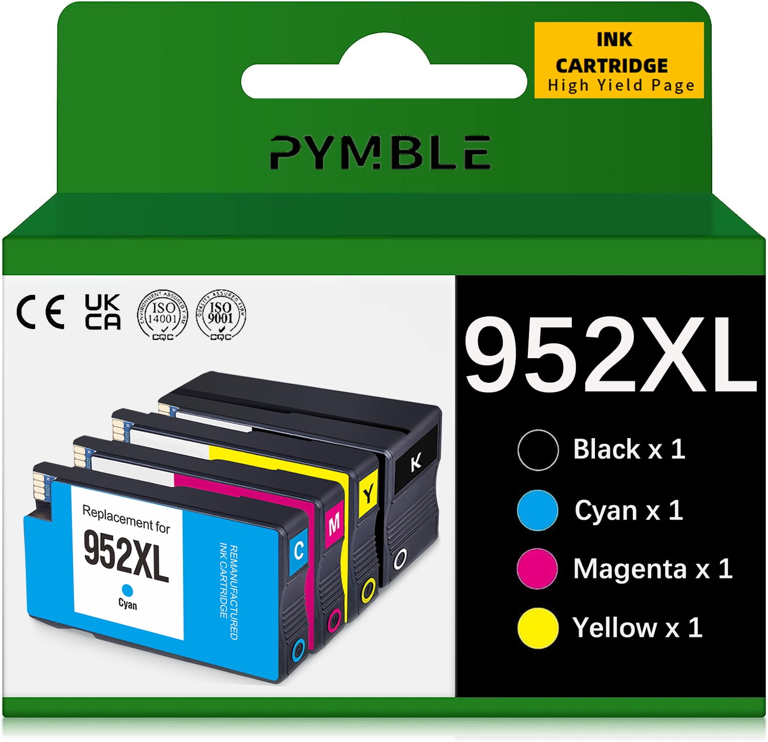 LD Compatible Replacement for HP 952 / 952XL / L0S64AN HY Magenta Ink  Cartridge for OfficeJet 7740, 8702, 8715 & OfficeJet Pro 7740, 8210, 8216,  8717, 8718, 8726, 8736, 8740, 8743, 8744, 8745 