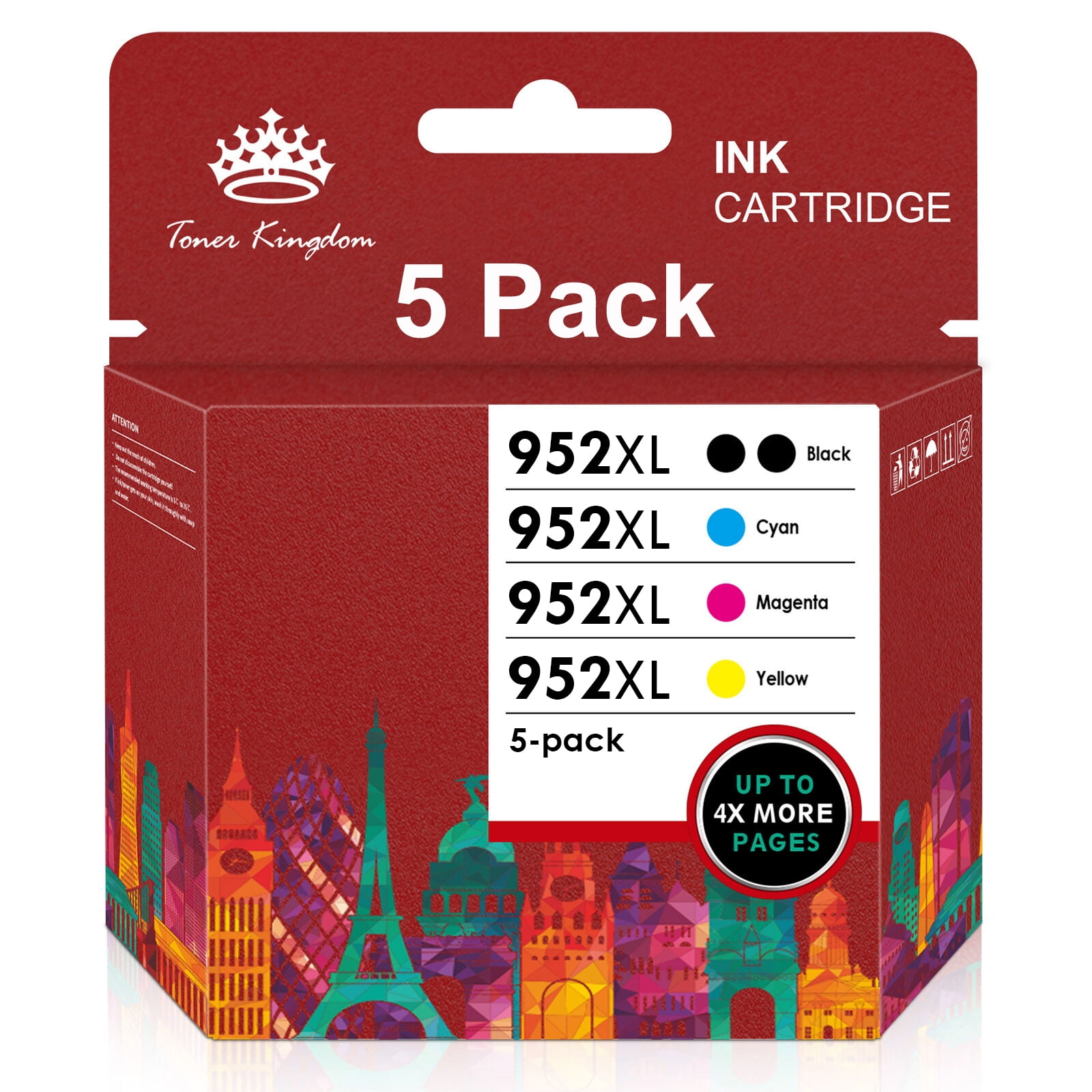 952XL Ink 952 Ink Cartridges Replacement for HP 952 XL Ink Cartridge