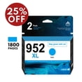 thumbnail image 1 of 952XL Ink Cartridge 2 Cyan Replacement for HP OfficeJet Pro 7740 8730 8740 8210 8216 Printer, 1 of 7