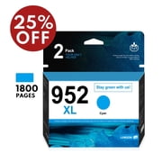 952XL Ink Cartridge 2 Cyan Replacement for HP OfficeJet Pro 7740 8730 8740 8210 8216 Printer