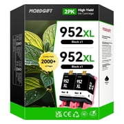 952XL Ink Cartridges 2 Black Compatible with HP 952 Ink cartridges for HP Ink 952 & OfficeJet Pro 8720, 7740, 8710, 8210 Printers Ink