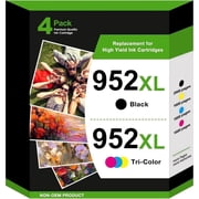 952 XL Ink Cartridges Compatible for HP 952XL Ink Cartridges for HP OfficeJet Pro 7720, 7740, 8210, 8710, 8720, 8730, 8740 Series