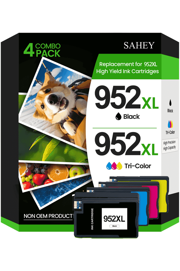 952XL Ink Cartridges Compatible for HP 952XL Ink Cartridges for Printers Officejet Pro 8710 7720 7740 8715 8720 8730 8740 8210(4 Pack)