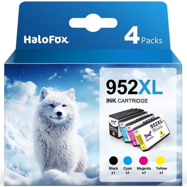 952XL Ink Cartridges Combo Pack for HP 952 XL Ink Compatible with OfficeJet Pro 8710 8720 8702 7720 7740 8715 8730 8740 8216 8725 8700 Printer (1 Black, 1 Cyan, 1 Magenta, 1 Yellow, 4 Packs)
