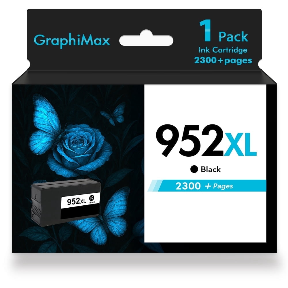 952XL Ink Cartridges Compatible for 952 952XL 1 Pack Black Ink for ...