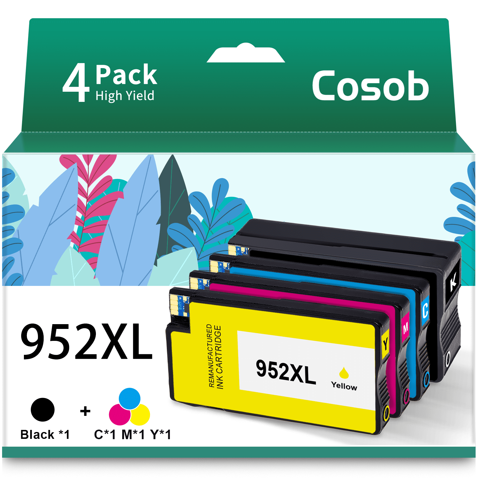 952XL Ink Cartridges for HP 952 XL 952XL Ink Catridges Combo Pack for