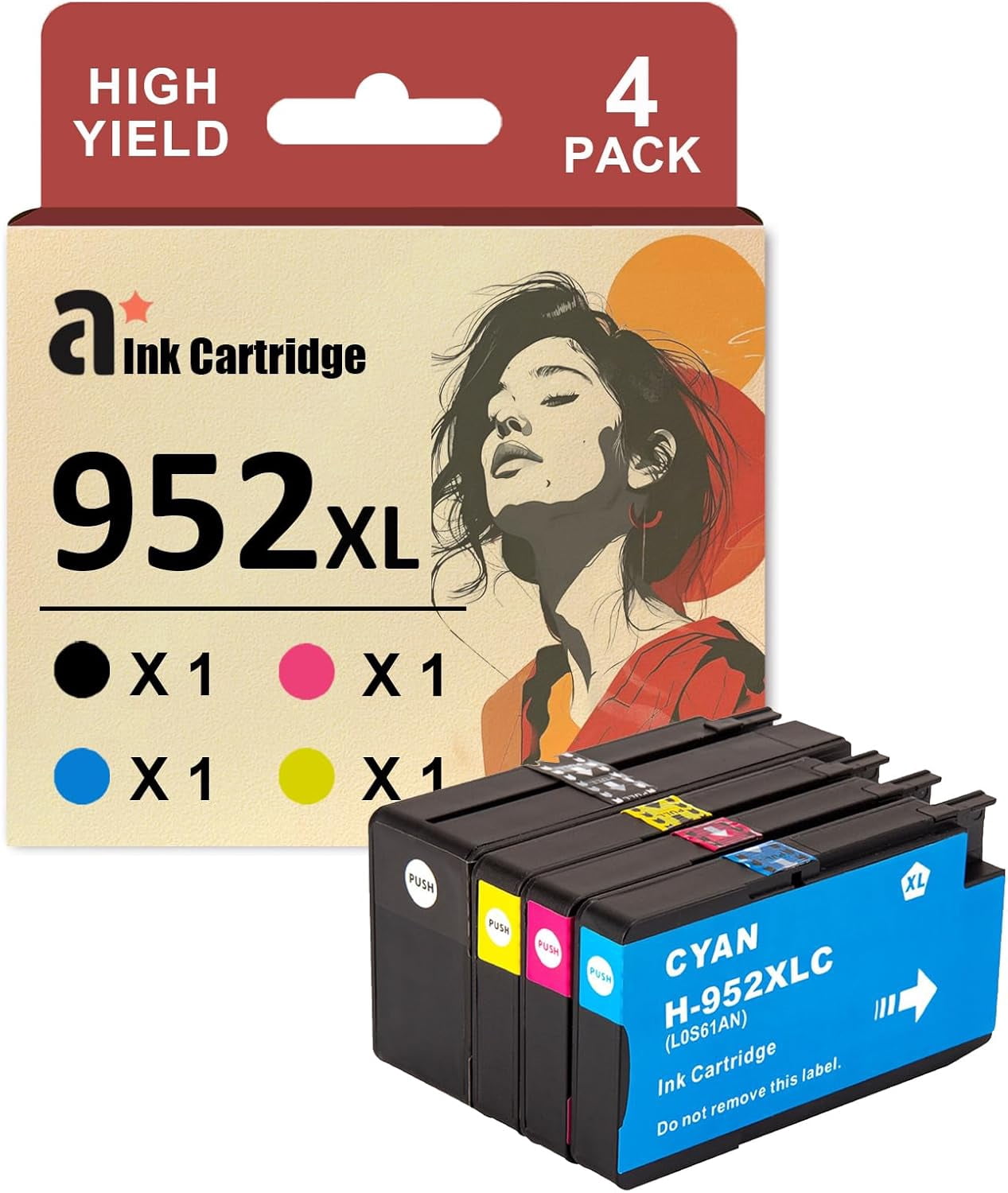 952XL Ink Cartridges Replacement for HP 952XL 952 Ink Cartridges