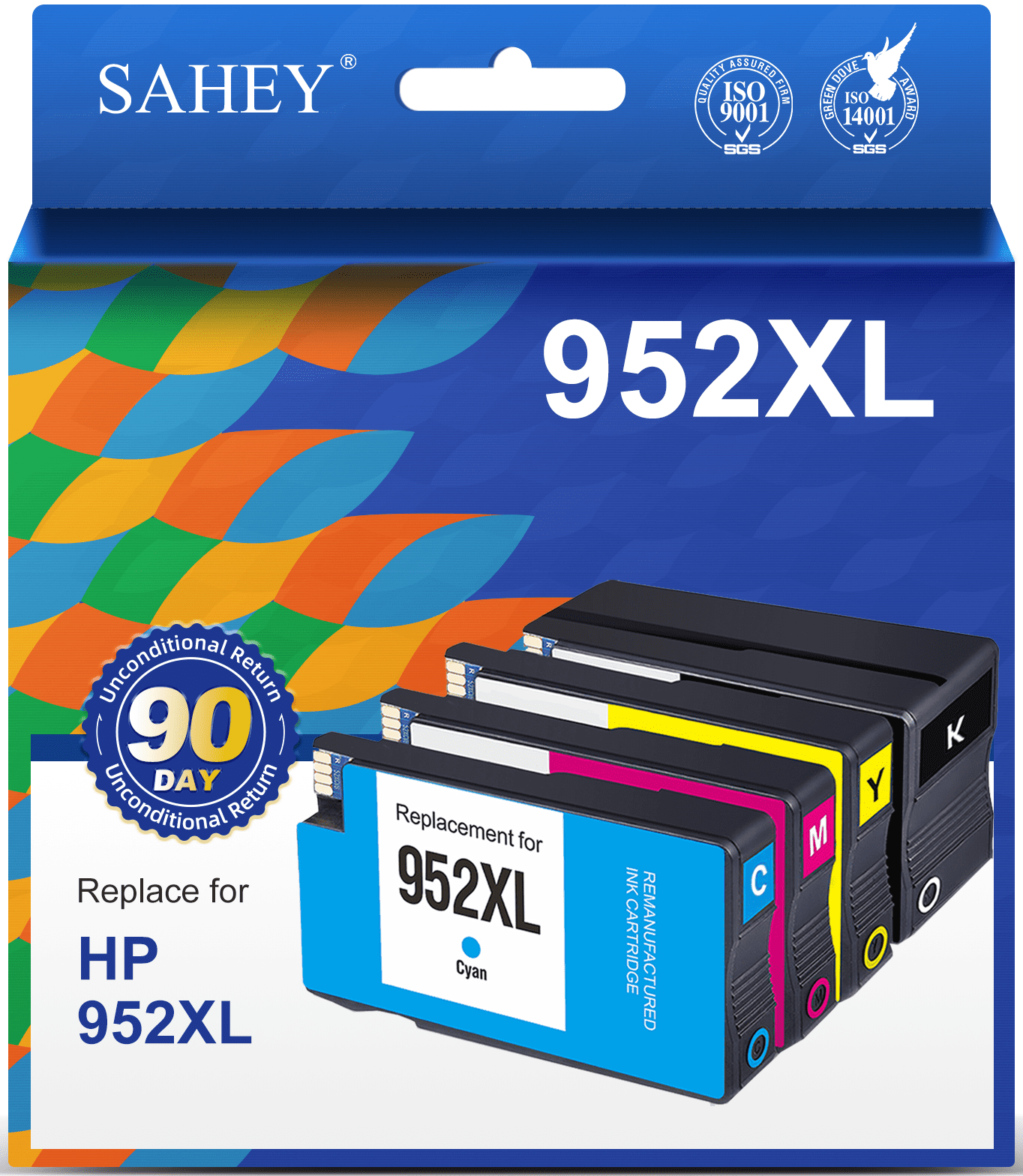 952XL Ink for HP 952 Ink Cartridge for HP 952 Ink Color Black Combo Pack  for HP 952 Printer Ink High Yield for OfficeJet Pro 8720 7740 8740 7720  8715