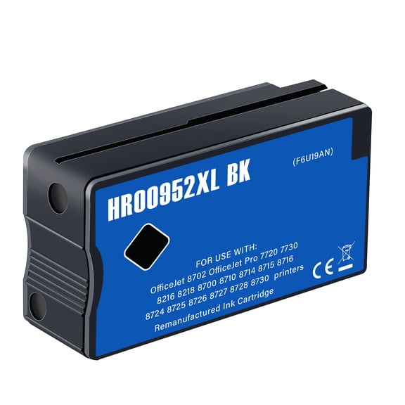 952XL Black Ink Cartridges Compatible for OfficeJet Pro 7720 7740 8210 8216 8702 8710 8715 8720 8725 8730 8740 Printer(1 Pack)