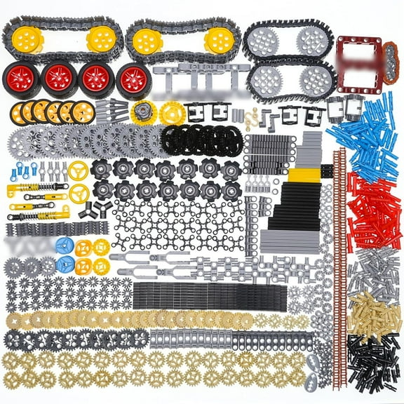 954PCS Technic Parts and Pieces, Technic Gears and Axles Sets Compatible with Major Brand, Parts Kits Include Beams-Chain-Wheels-pins-Tracks-Shock-absorbers-connectors