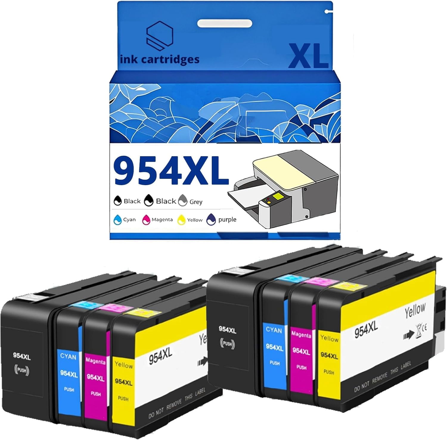 954XL Ink Cartridges Compatible for HP 7720 7740 8210 8216 8702 8710 ...