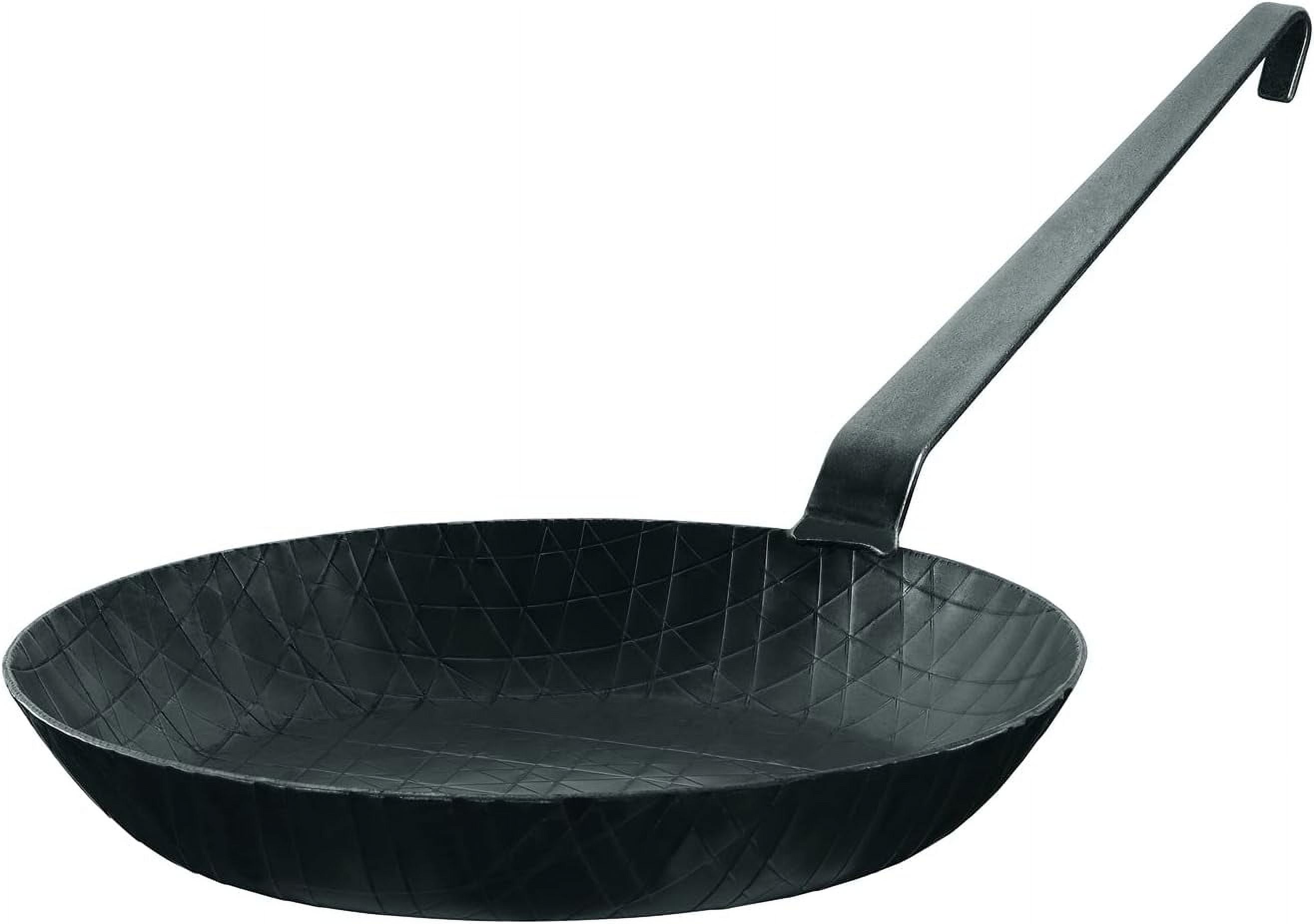 95729 28 cm Stainless Steel Wrought Iron Frying Pan,Black