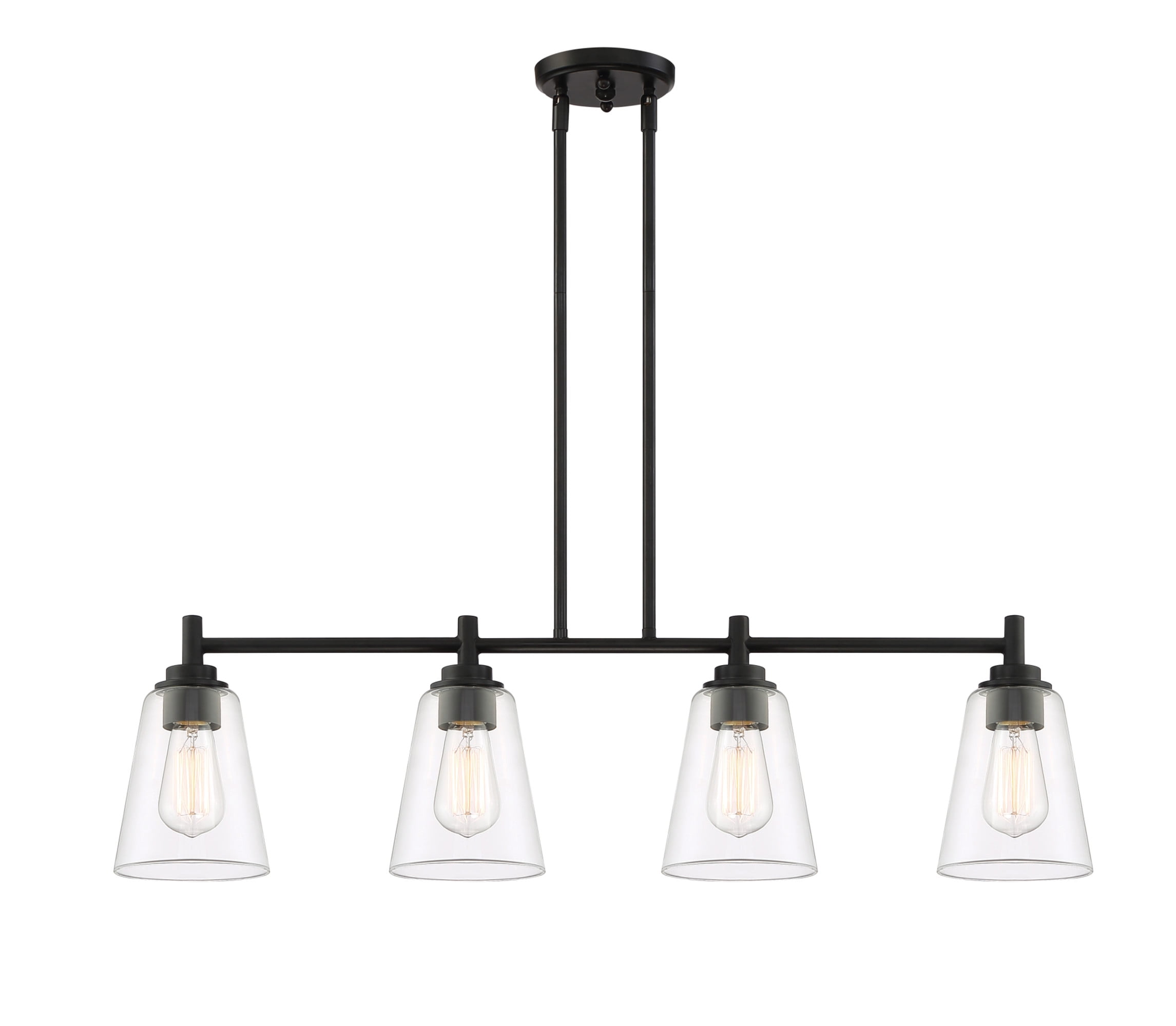 Westin Contemporary 4-Light Matte Black Island Pendant