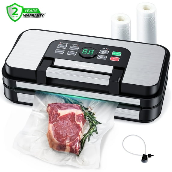 Aeitto 95Kpa Powerful Precision Pro Vacuum Sealer, Chamber Vacuum Sealer, Green with Bag Cutter&Storage