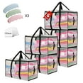 thumbnail image 1 of 95L Moving Bags Heavy Duty Large, Alternative for Moving Boxes & Moving Supplies, Storage bags for Clothes with Handles, Lids & Zippers(Clear, 6 Pack), 1 of 10