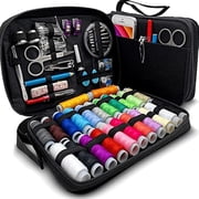 95pcs Sewing Kit   Comprehensive Sewing Supplies and Accessories Set with 24 Color Threads, Needles, Scissors, Buttons, Measuring Tape, Seam Ripper