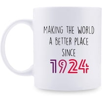95th Birthday Gifts for Women - 1924 Birthday Gifts for Women, 95 Years Old Birthday Gifts Coffee Mug for Mom, Wife, Friend, Sister, Her, Colleague, Coworker - 11oz