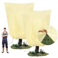 thumbnail image 1 of 95x80 Inch Huge Plant Covers Freeze Protection Frost Cloth for Outdoor Plants,2.82oz/yd² Thickened Winter Tree Covers with Zipper Drawstring,2 Pack Frost Blanket from Wind,Pest and Animal, 1 of 7