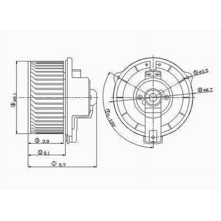 96 02 Ty 4Runr Front Blower Assy Fits select: 1996-2002 TOYOTA 4RUNNER