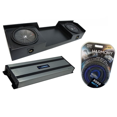 96-06 GMC Sierra Ext Cab Truck Kicker CompR CWR12 Dual 12 Sub Box HA-A1500.1