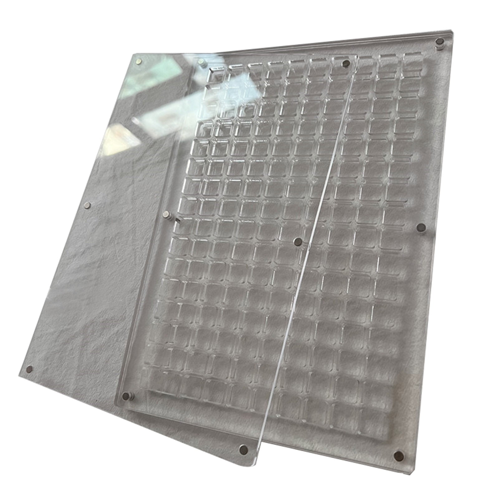 Kafvhsty 96/160/216 Grids Transparent Nail Accessory Box