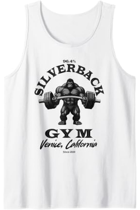 96.4% Silverback Gorilla Gym Body Building Ape Tank Top Size S-3XL