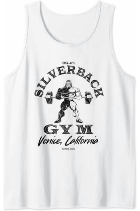 96 4% Silverback Gym Venice Beach California Retro Tank Top Size S-3XL