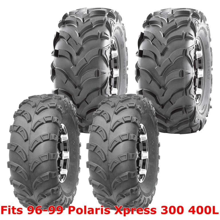 WANDA Full Set ATV Tires for Quad Four Wheeler, 23x7-10 & 24x11-10