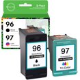 thumbnail image 1 of 96 Black & 97 Tri-Color Ink Cartridge Compatible for HP 96/97XL for Officejet 7310 7210 7410, Deskjet 9800 6988, PhotoSmart 8050 8150 Printer, 1 of 6