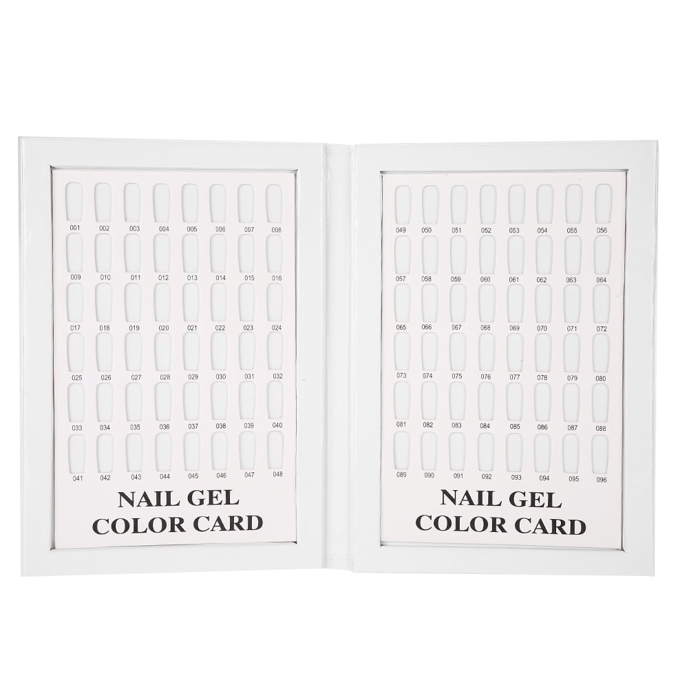 96 Colors Nail Gel Color Card Nail Polish Display Chart Book Nail Art