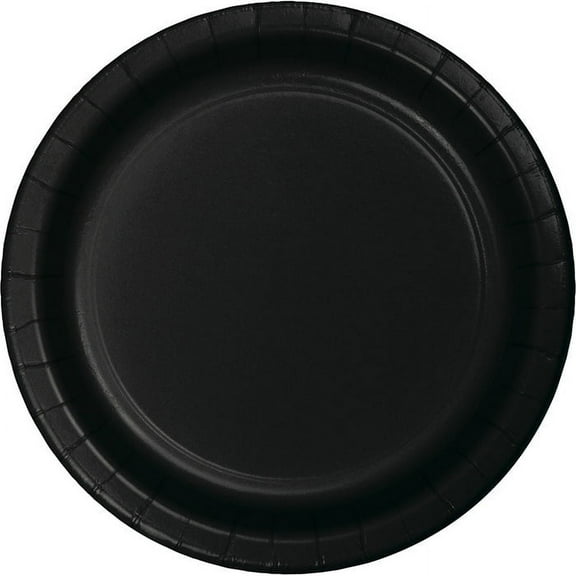 96 Count Bulk Pack Black Velvet Value Friendly 8.75 inch Dinner Plates
