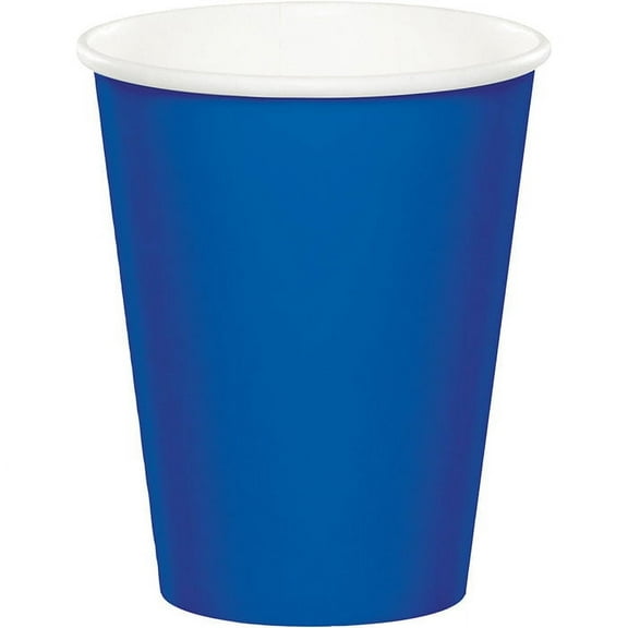 96 Count Bulk Pack Cobalt Blue Value Friendly 9 oz Hot & Cold Cups