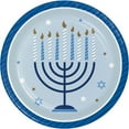 thumbnail image 1 of 96 Count Bulk Pack Hanukkah Celebration Dessert Plates, 1 of 1