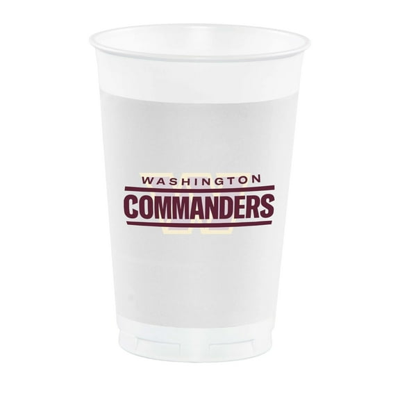 96 Count Bulk Pack Washington Commanders Plastic Cup, 20oz