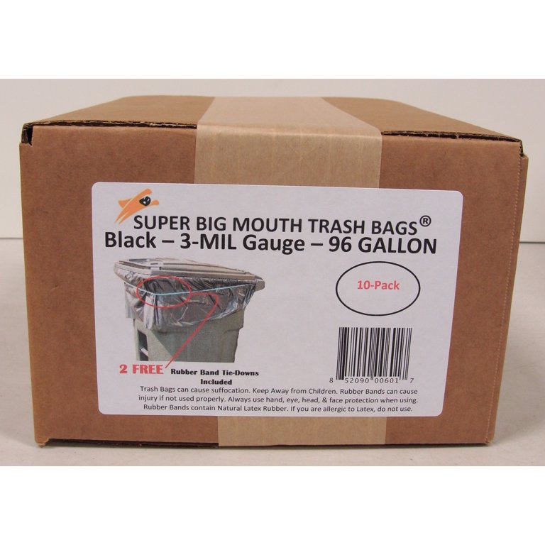 SUPER BIG MOUTH TRASH BAGS Huge Extra Large 100, 98, 95, 96 Gallon