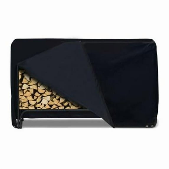 Two Dogs Designs 96 in. Log Rack Cover - Black