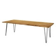 thumbnail image 1 of 96 Inch Dining Table, Black Natural, Wood, Rectangular, Mid Century Kitchen Cafe Bistro Hospitality Restaurant, Modern Contemporary HB35901, 1 of 13