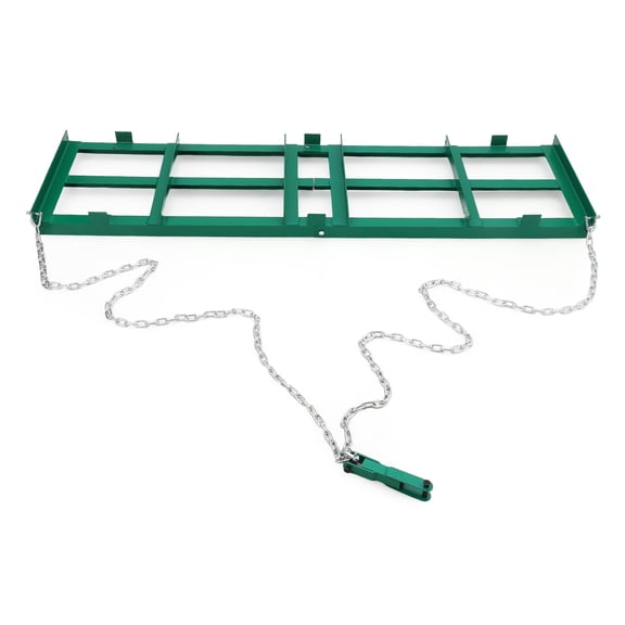 96 Inch Heavy Duty Steel Drag Harrow Chain System, Tow-Behind Gravel Driveway Leveler, Lawn & Landscape Grader for ATV, UTV, Tractor, Mower Durable