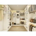thumbnail image 1 of 8Ft White Walk-In Closet System - Adjustable Shelves & Garment Racks, 1000Lb Capacity, 1 of 12