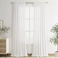 thumbnail image 1 of 96" Inches Long - 1 Panel Sheer Window Rod Pocket Curtain, 1 of 3